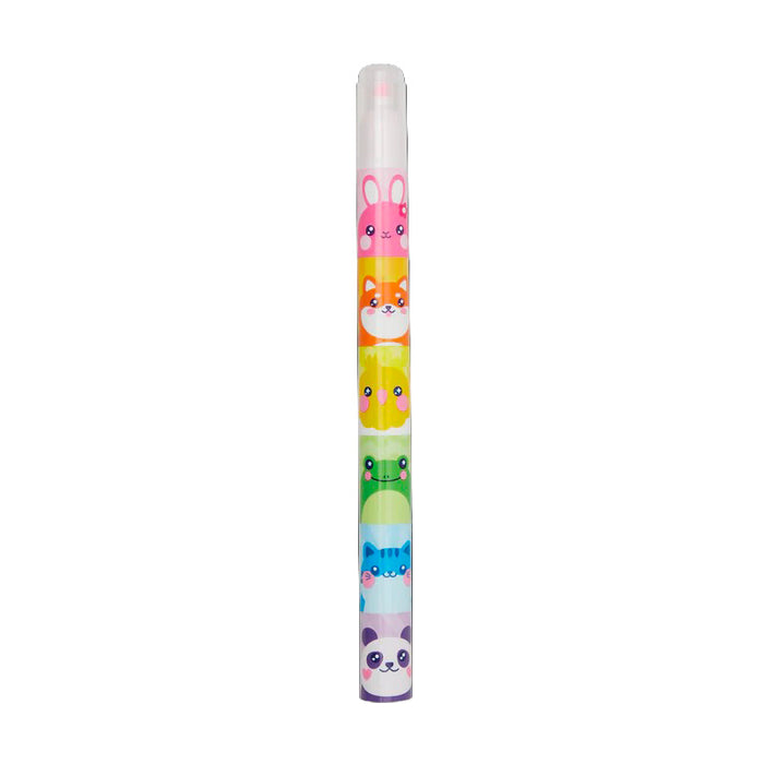 Achat Surligneurs empilables Hey Critters - 12 feutres - Ooly