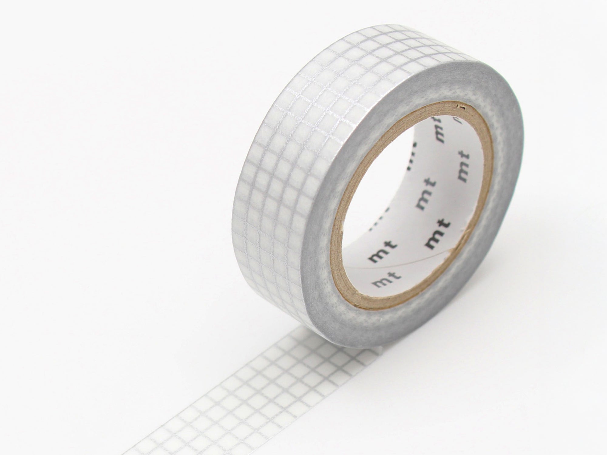 Achat Masking tape washi motif - Quadrillé argenté