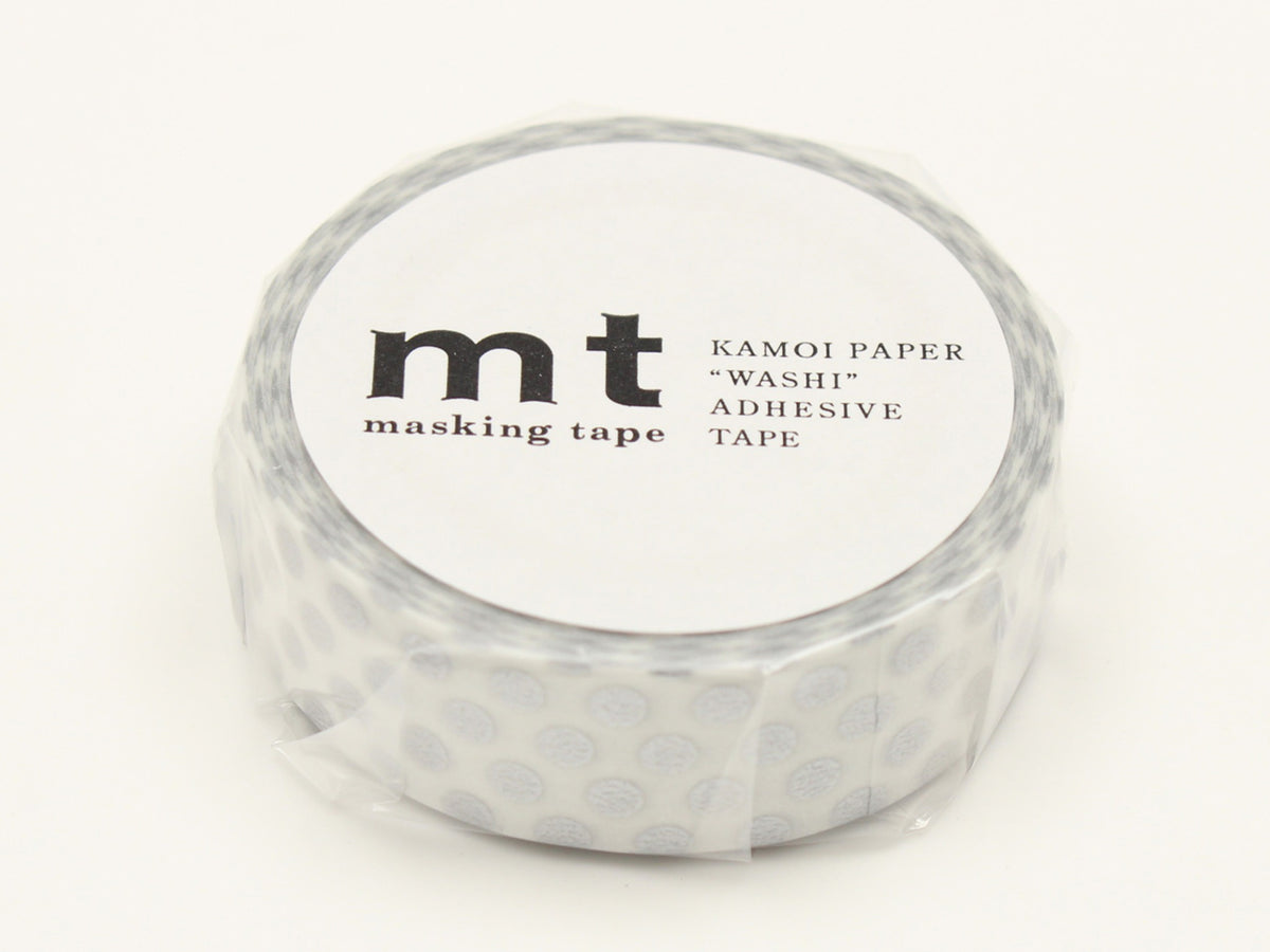 achat Masking tape washi motif - Pois argentés