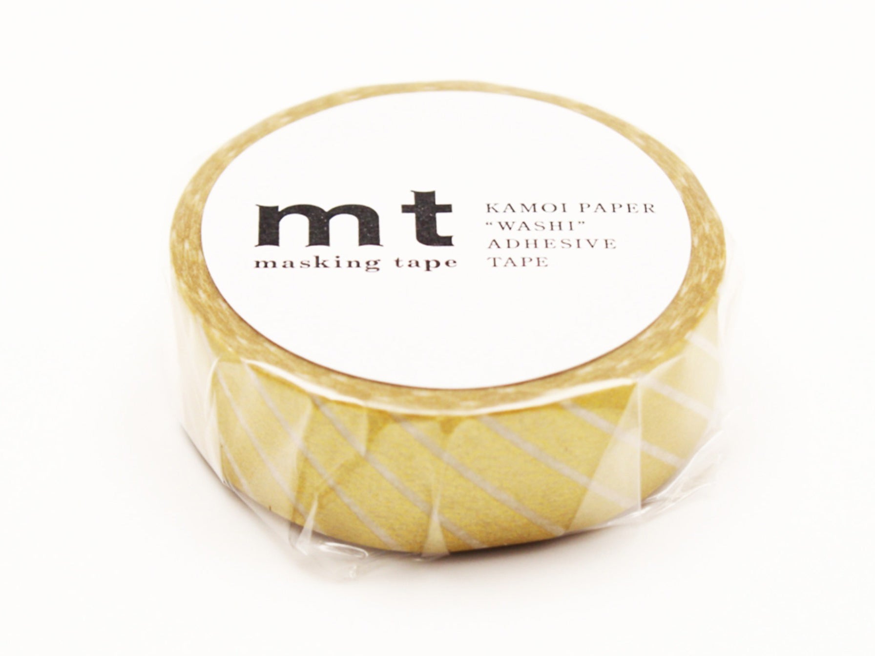 Masking tape washi motif - Rayures fines dorées