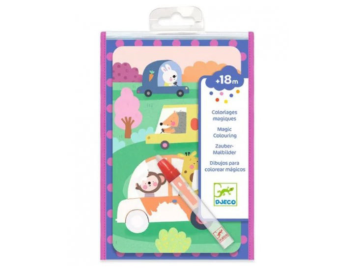 Achat Coloriages magiques En route - Djeco