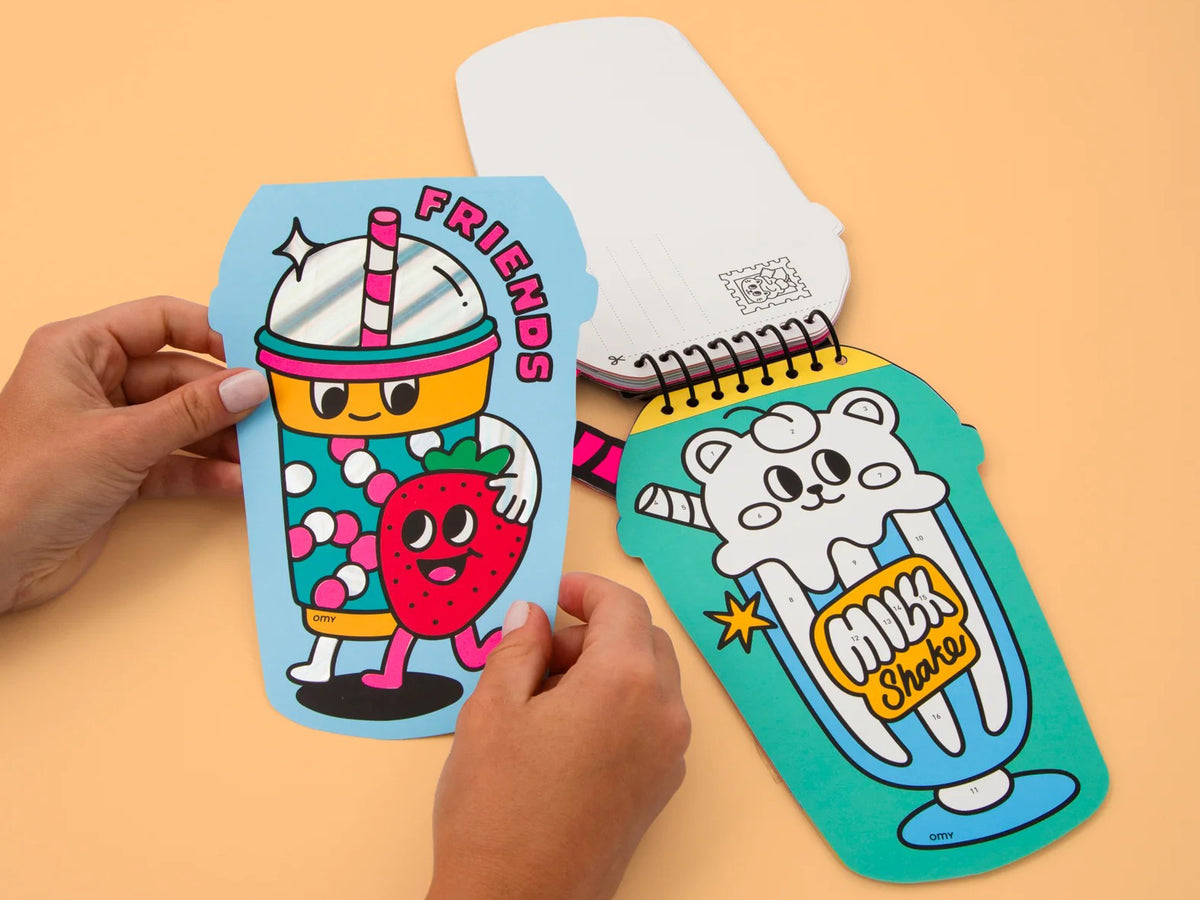 achat Carnet stickers au numéro - Bubble Tea - Omy
