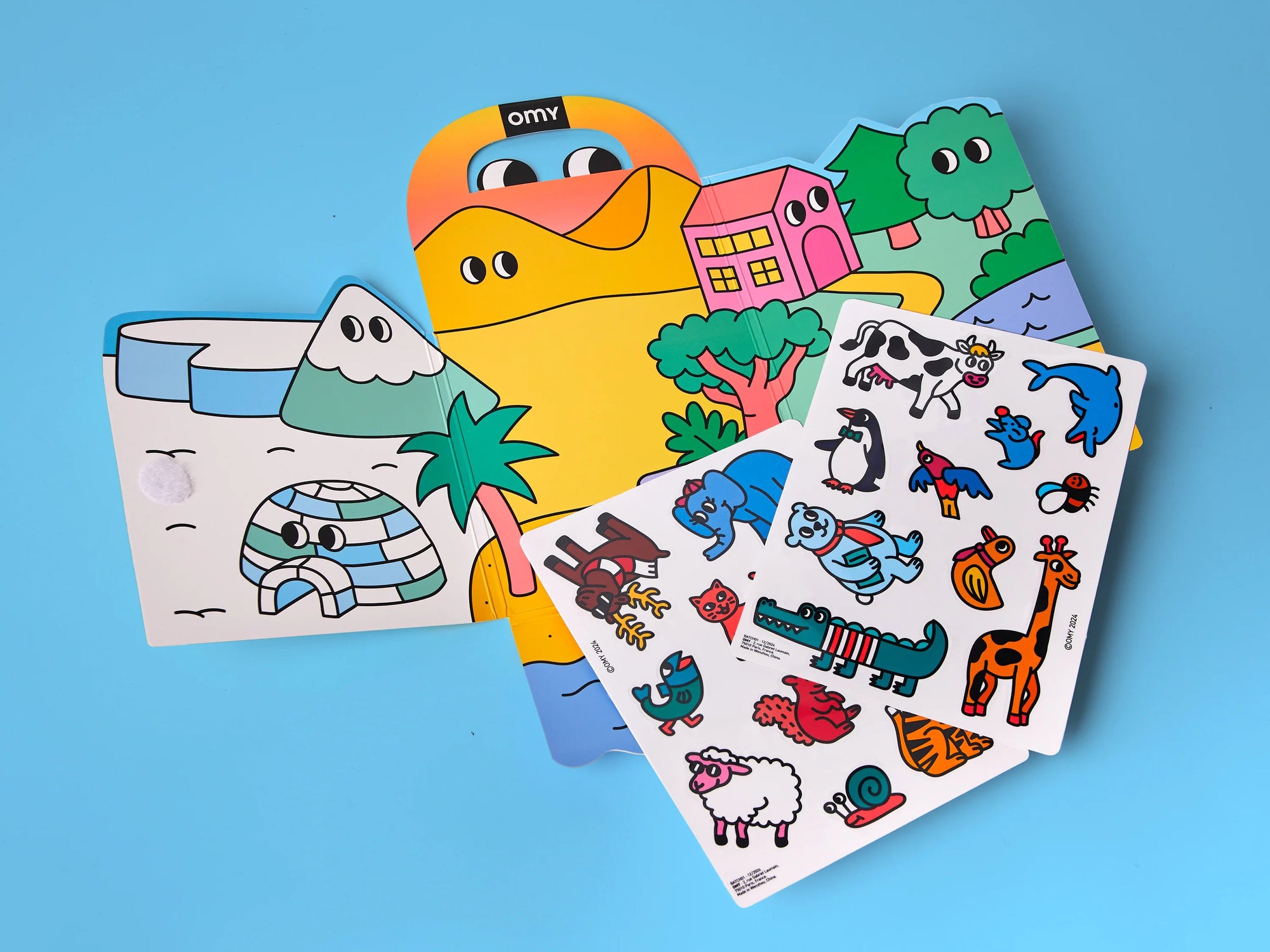 Achat Kit de stickers Montessori - Animals - Omy