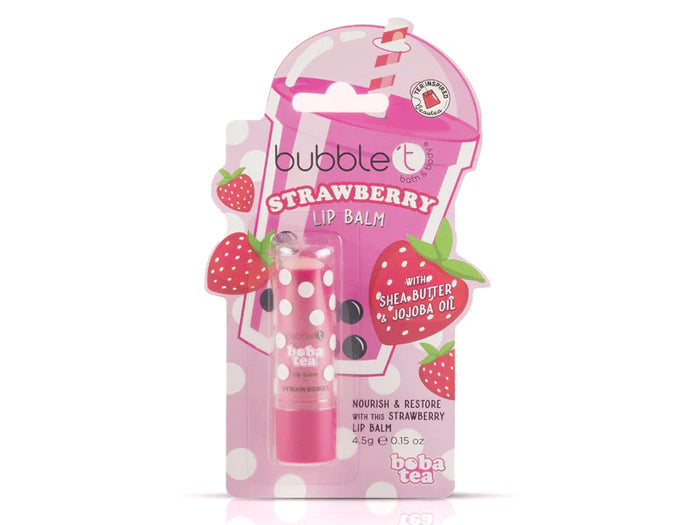 Achat Baume à lèvres Boba Tea Strawberry - Bubble T Cosmetics