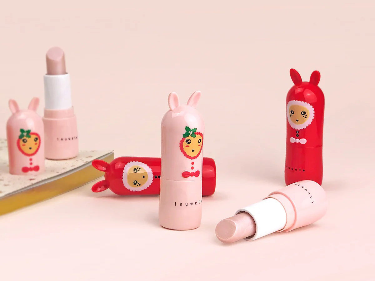 achat Baume à Lèvres Bunny Rouge Noël - Parfum Mangue Exotique - Inuwet