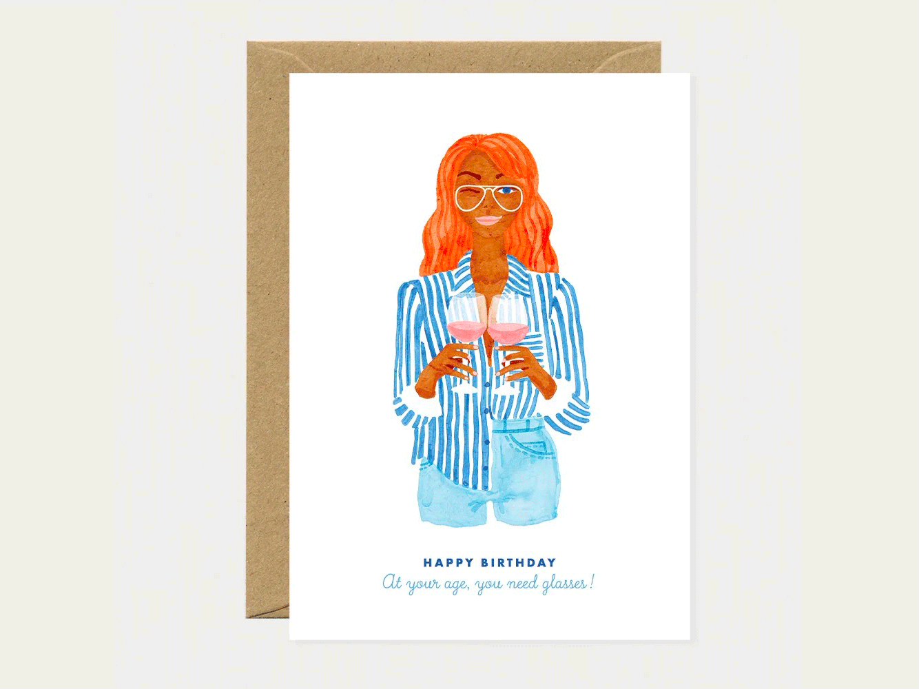 achat Carte Happy Birthday You Need Glasses - ATWS