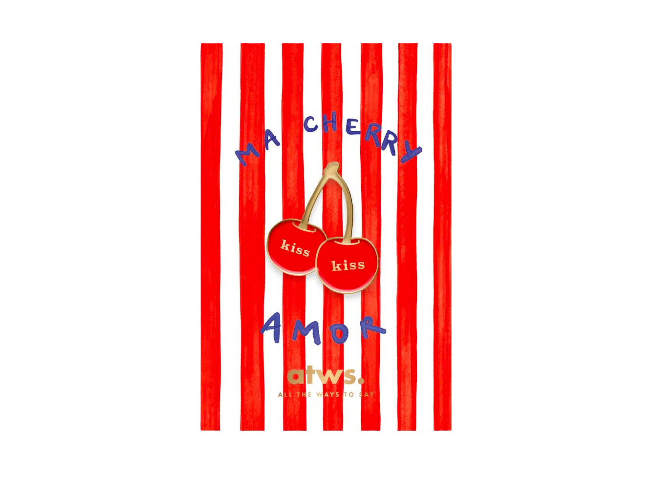 Achat Pin's Cerises Kiss Kiss - ATWS