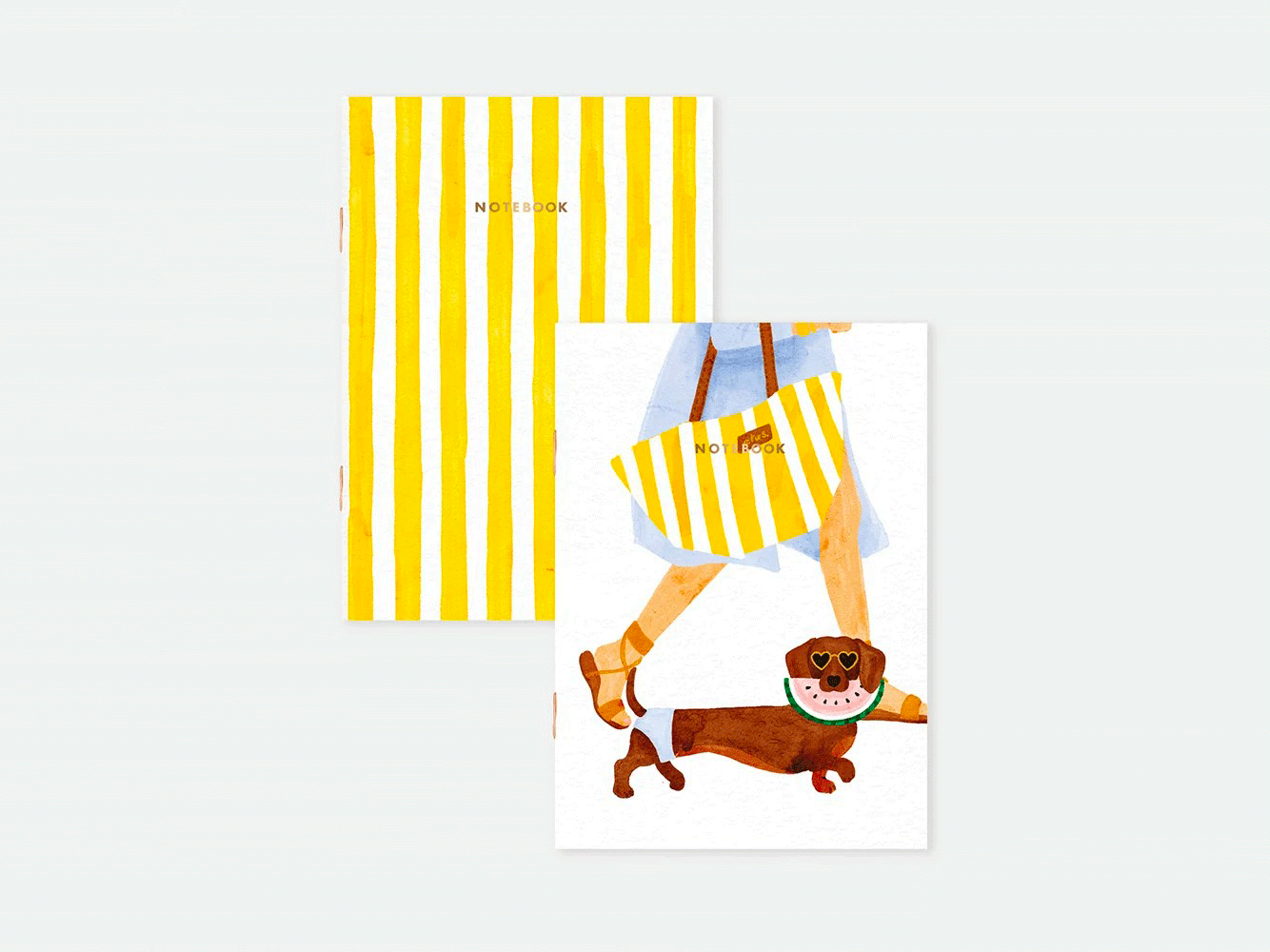 achat Duo de Carnets A6 Summer Teckel - ATWS