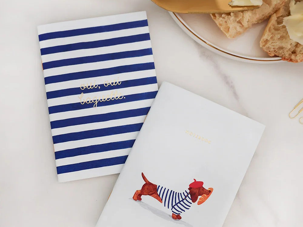 Lot de 2 carnets A6 - Duo Oui Baguette - ATWS