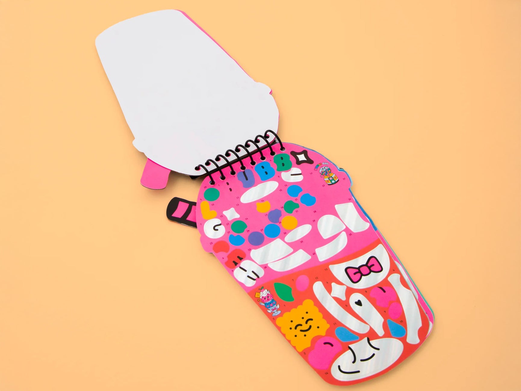 Carnet stickers au numéro - Bubble Tea - Omy