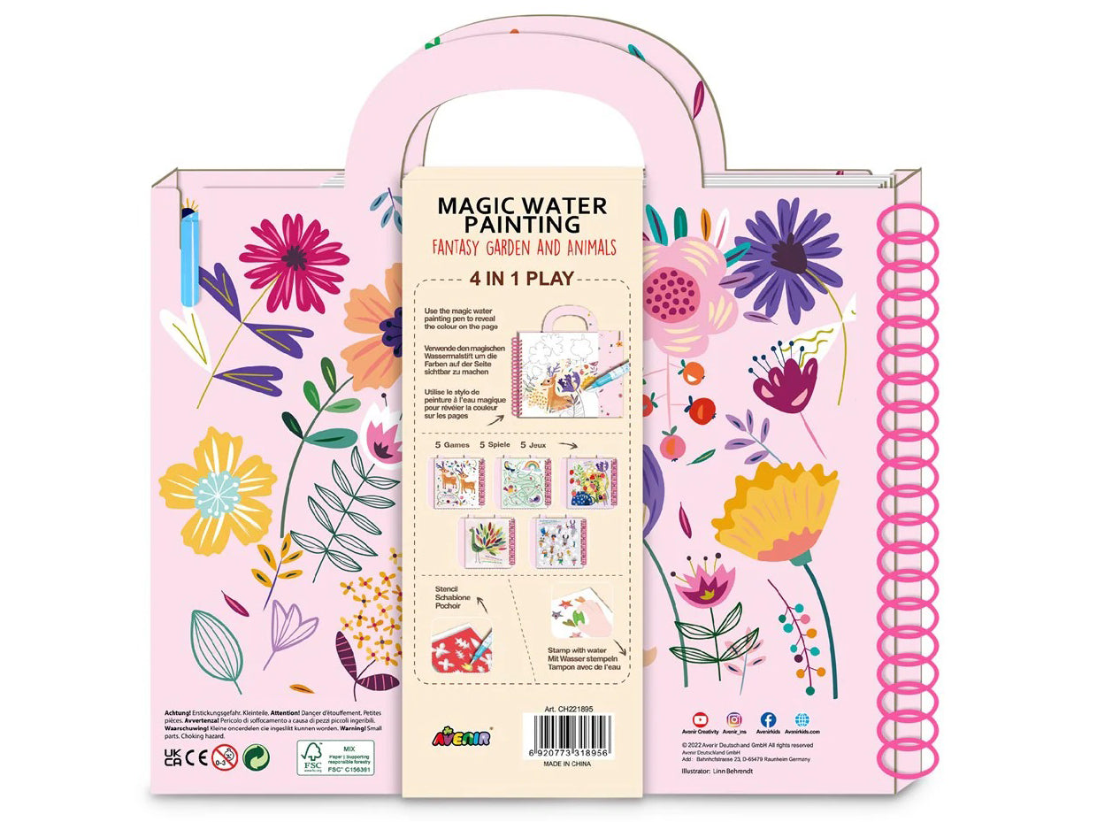Achat Kit de peinture à l'eau magique - jardin fantastique et animaux - Avenir
