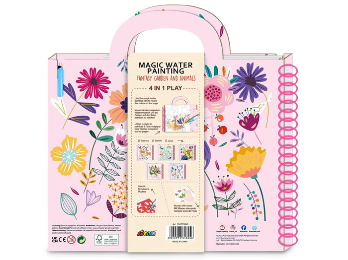 Achat Kit de peinture à l'eau magique - jardin fantastique et animaux - Avenir