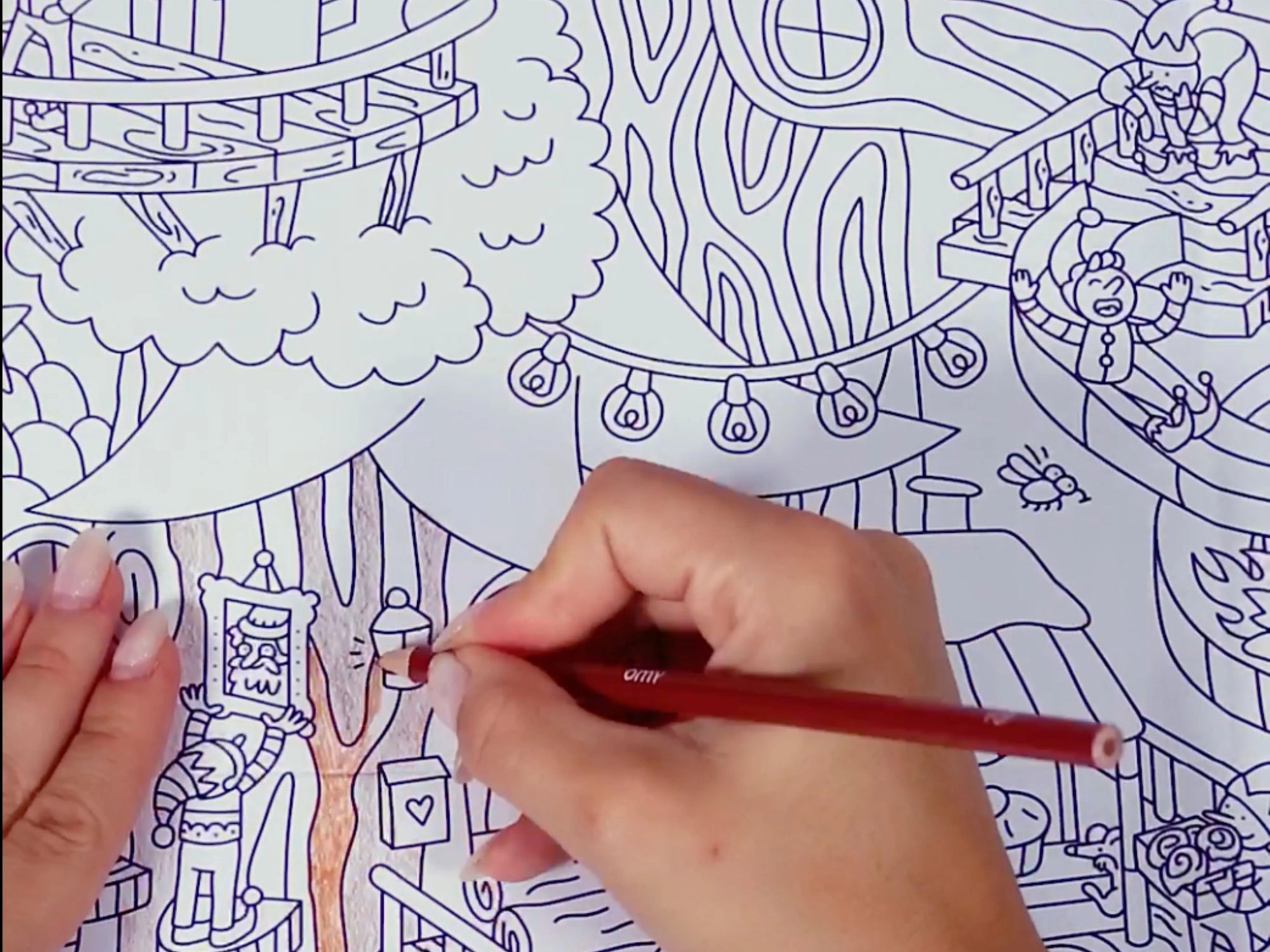 Poster géant à colorier - Magic Tree - Omy