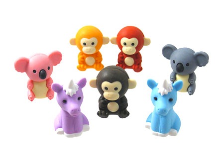 Achat Gomme Individuelle - Animaux Tropicaux - Made in Japan (modèle aléatoire)