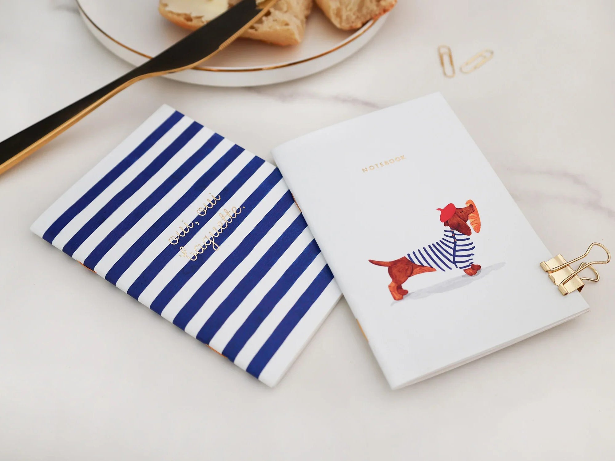 Lot de 2 carnets A6 - Duo Oui Baguette - ATWS