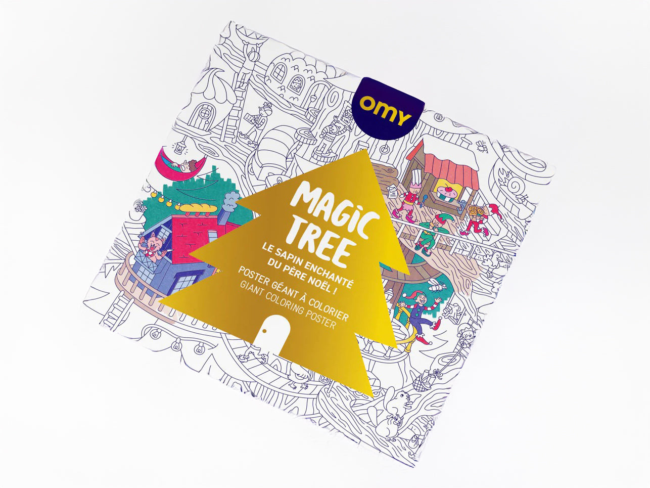 Achat Poster géant à colorier - Magic Tree - Omy