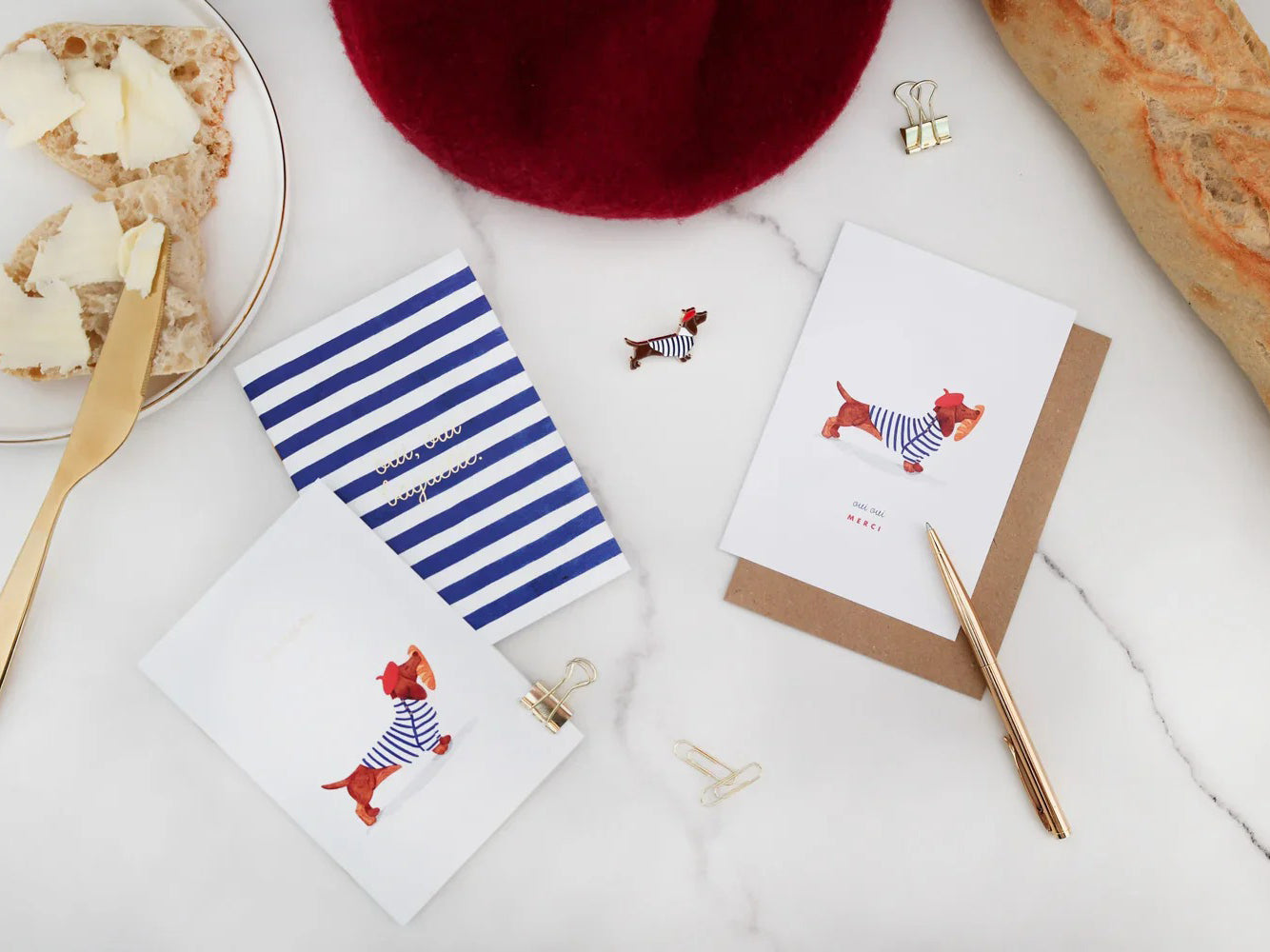 achat Lot de 2 carnets A6 - Duo Oui Baguette - ATWS