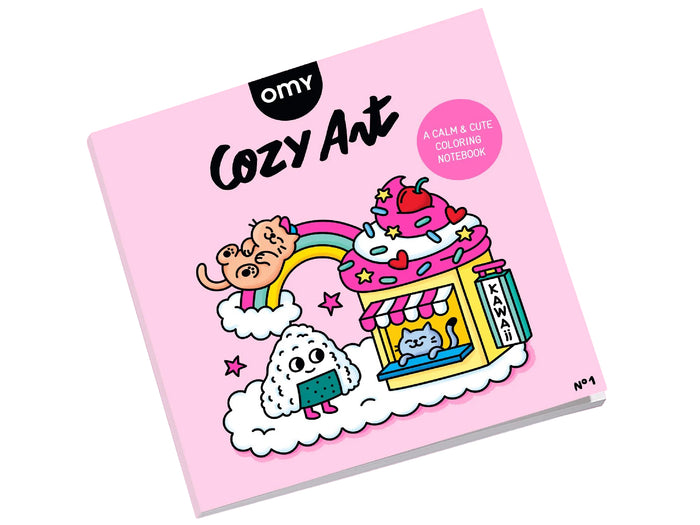 Achat Cahier de coloriage Cozy Art - Kawaii - OMY