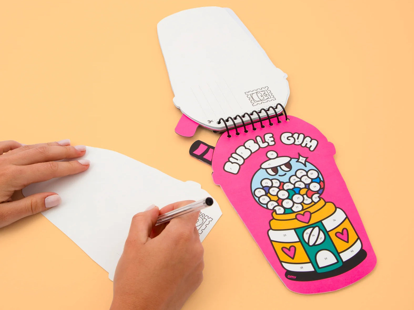 Carnet stickers au numéro - Bubble Tea - Omy