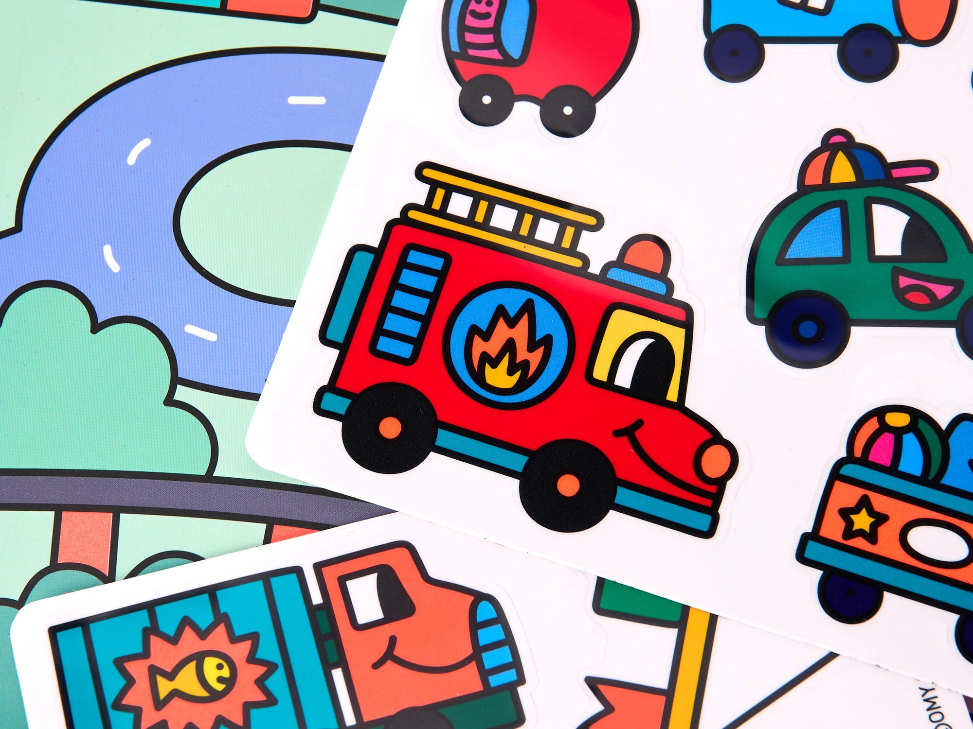 achat Kit de stickers Montessori - Vroom Vroom - Omy