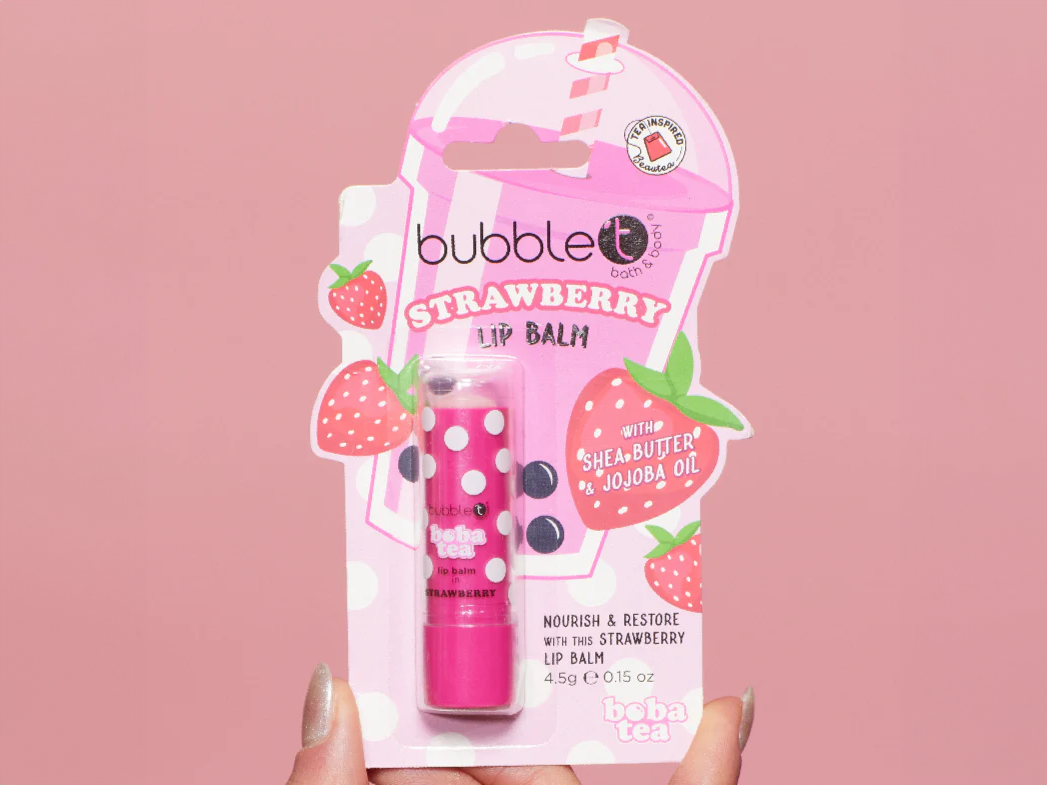 achat Baume à lèvres Boba Tea Strawberry - Bubble T Cosmetics