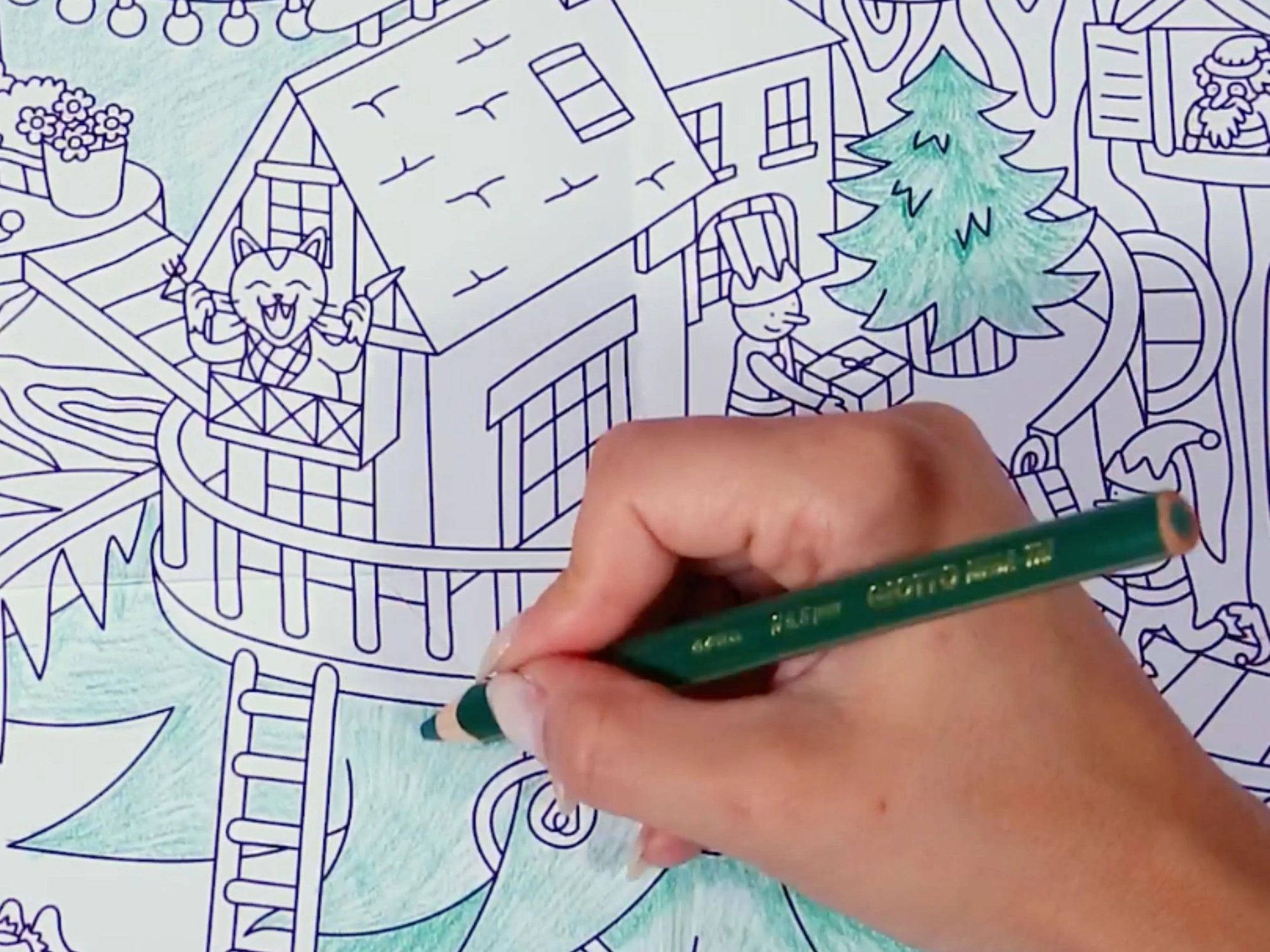 Poster géant à colorier - Magic Tree - Omy