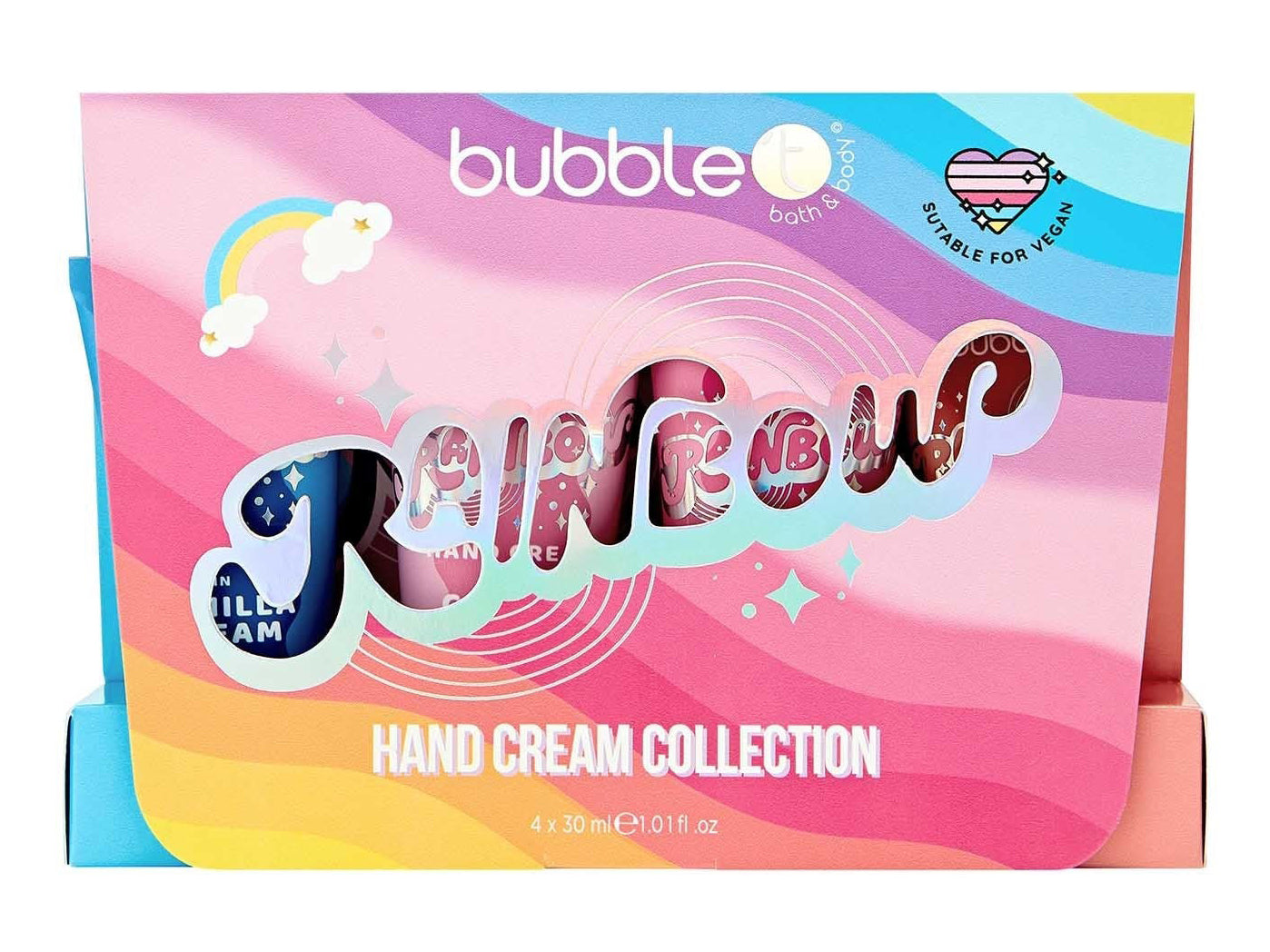 Achat Coffret Crèmes pour les Mains Arc-en-ciel (4 x 30 ml)- Bubble T