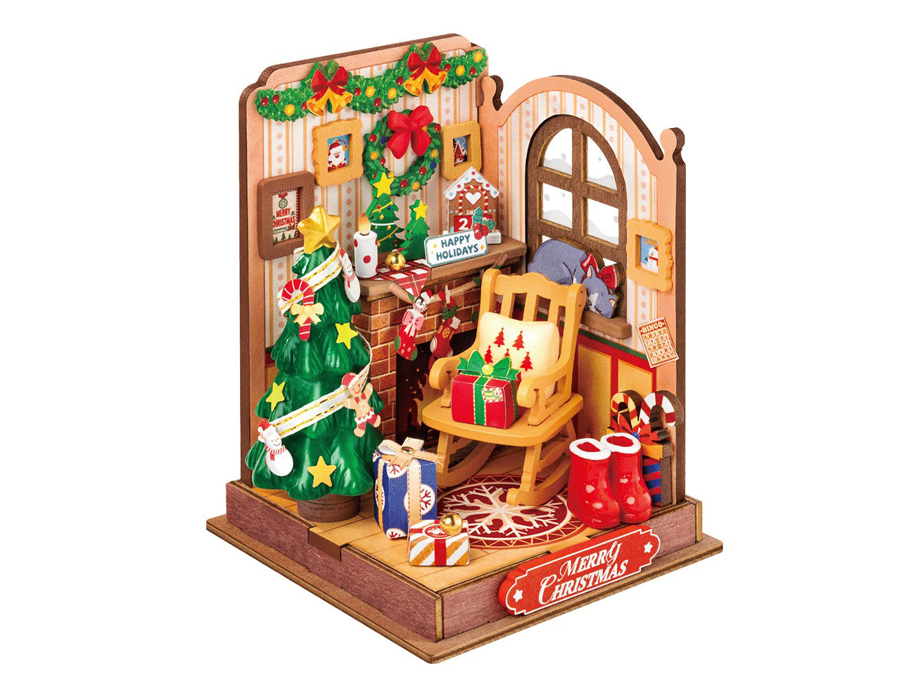Achat Pièce miniature - Cheminée de Noël (Christmas Fireplace) - Rolife