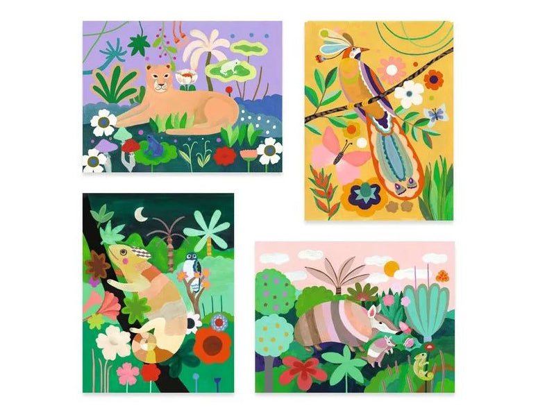 Achat Peinture 3D Forêt tropicale - Djeco