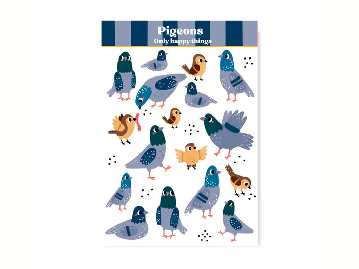 Achat Planche de Stickers Pigeons - Only Happy Things