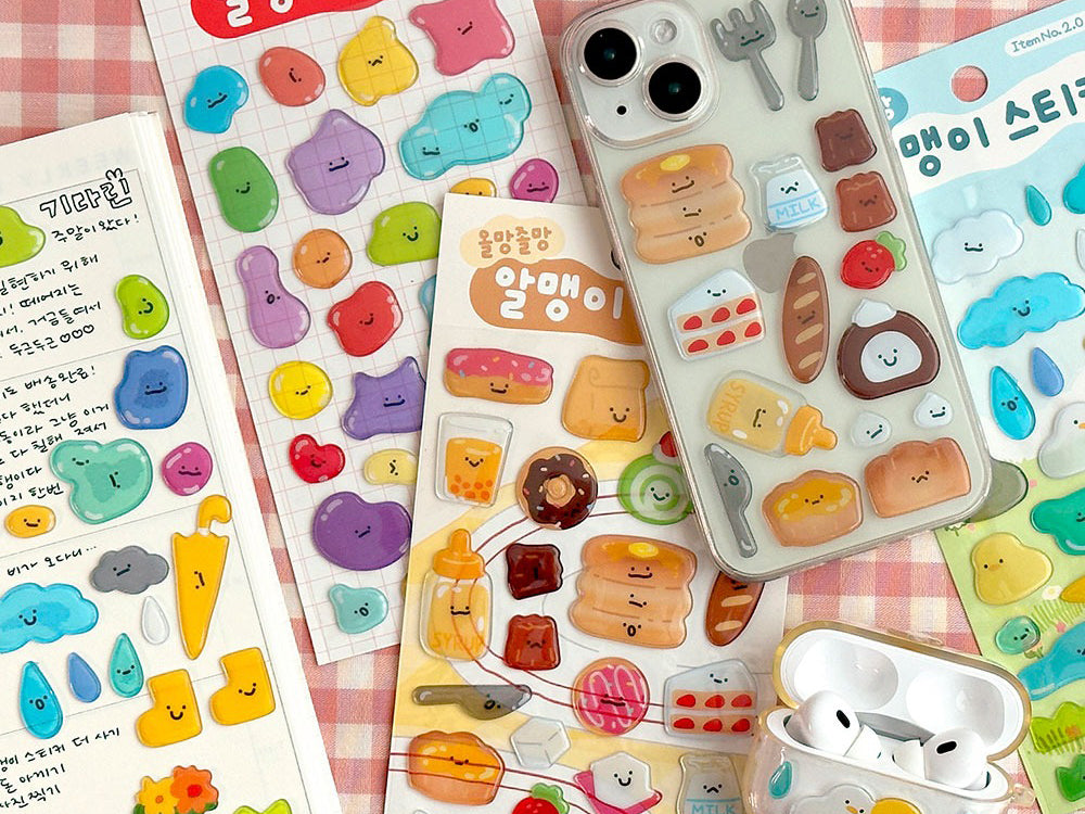 achat Stickers vinyle épais - food