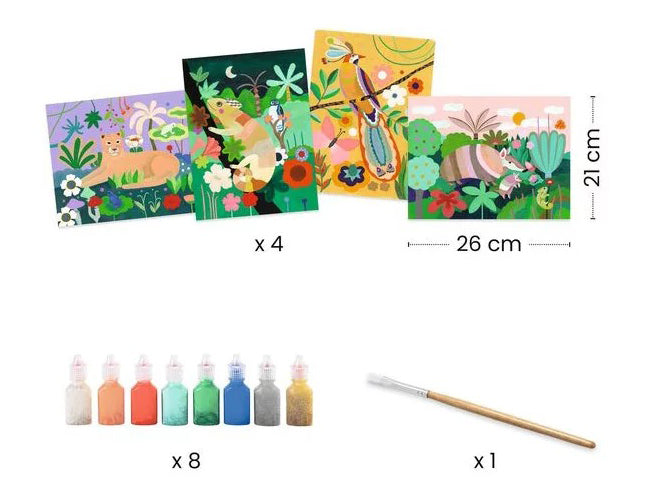 Peinture 3D Forêt tropicale - Djeco