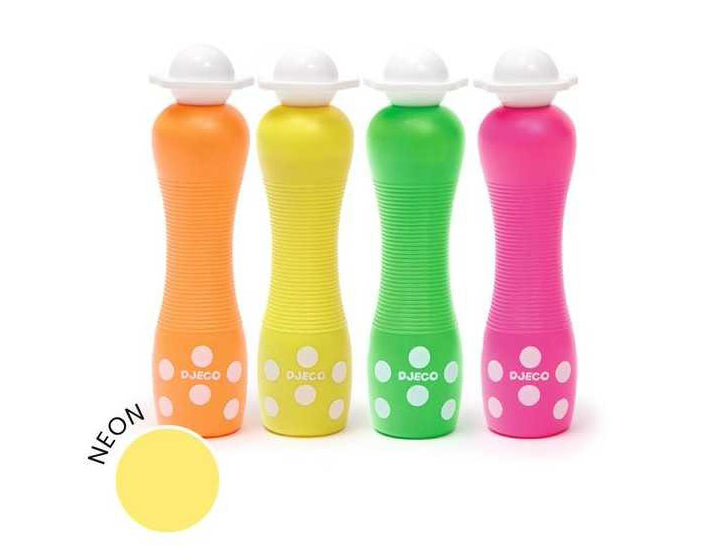 Achat 4 Marqueurs gros pois Néon - Djeco