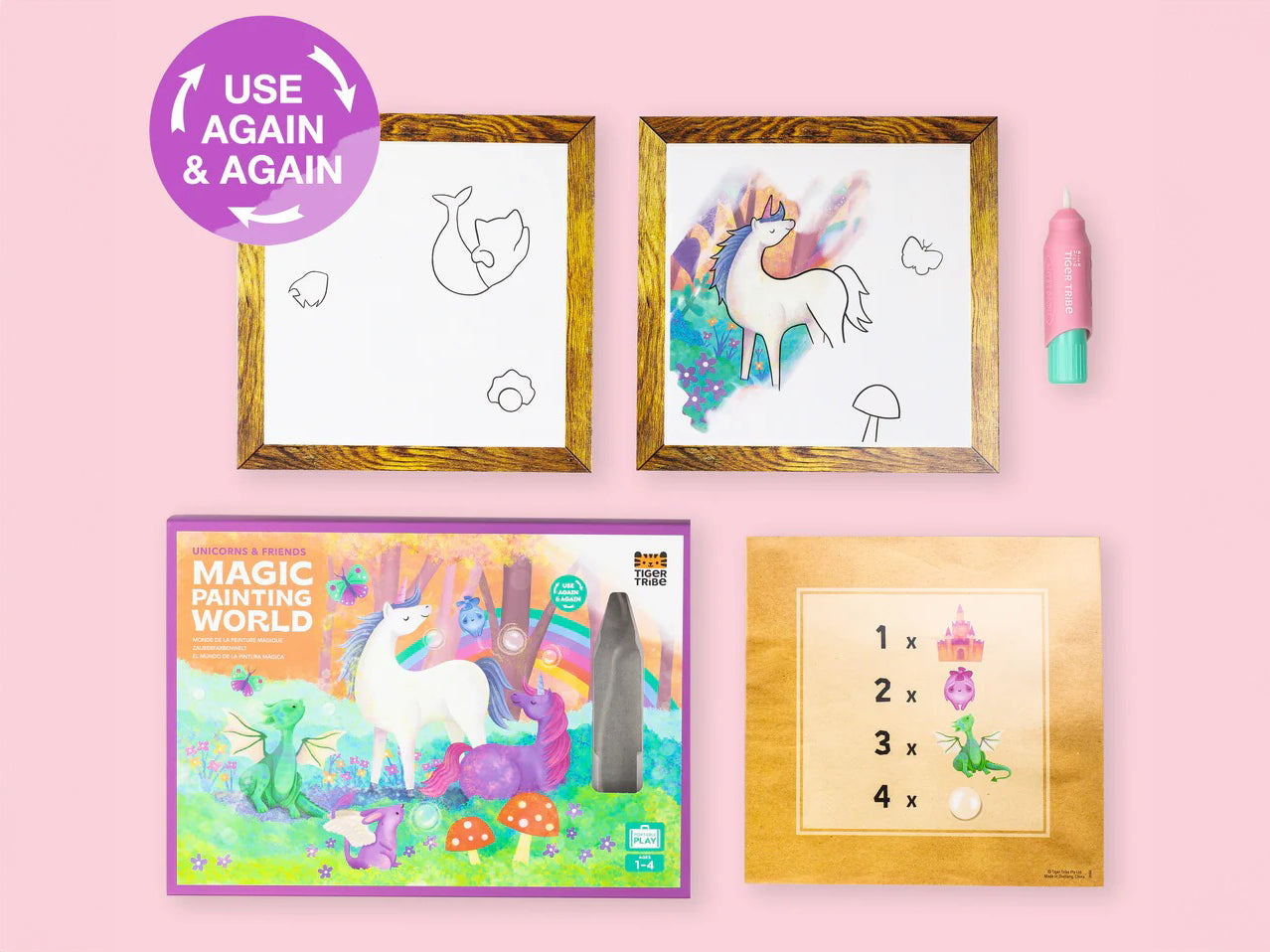 Kit de peinture à l'eau magique - Unicorns Ans Friends