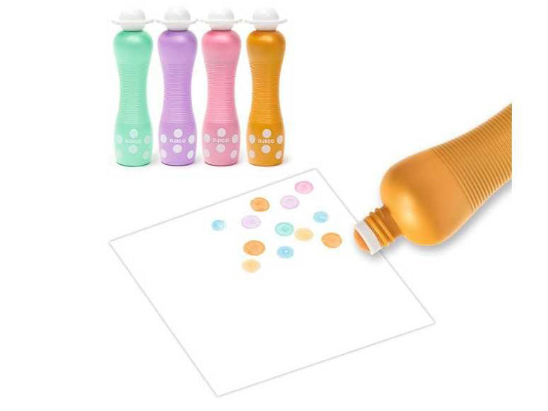 4 Marqueurs gros pois Pearly - Djeco