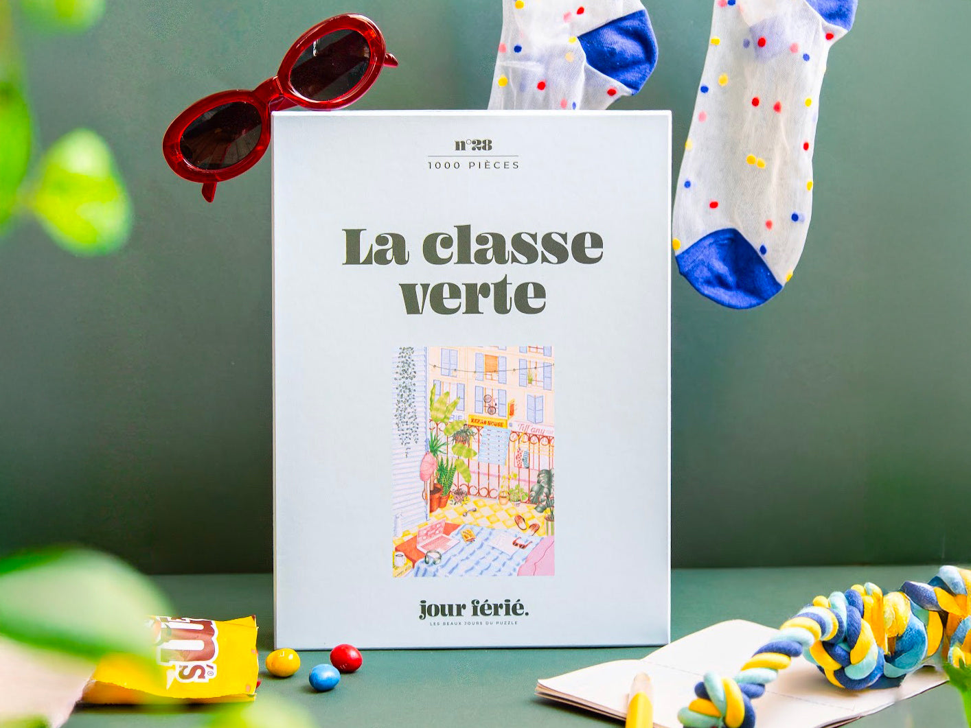 Achat Puzzle La classe verte - 1000 pièces - Jour Férié
