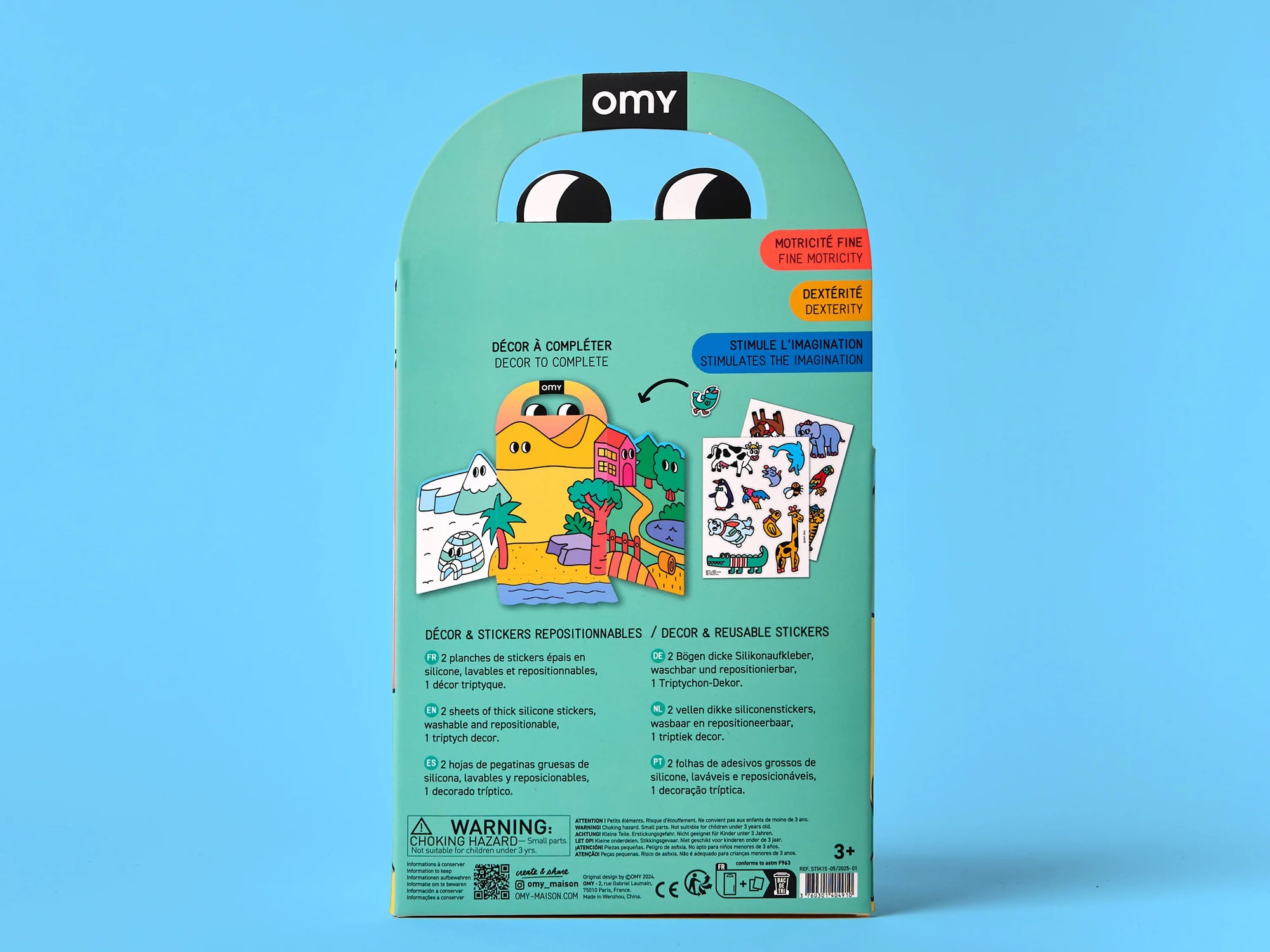 Kit de stickers Montessori - Animals - Omy