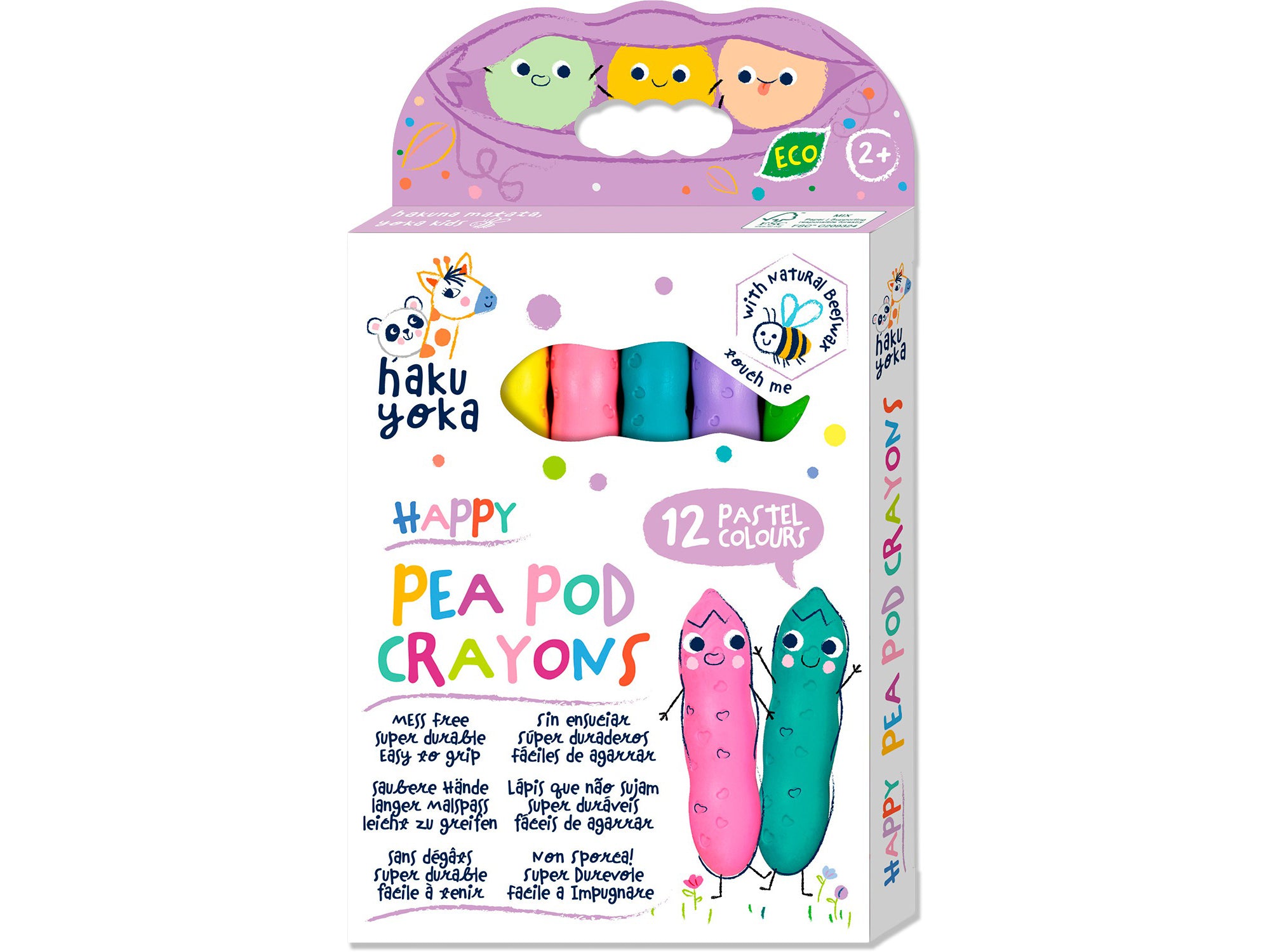 Achat Happy Pea Pod 12 Pastel Colours - 12 crayons pastel - Ulysse