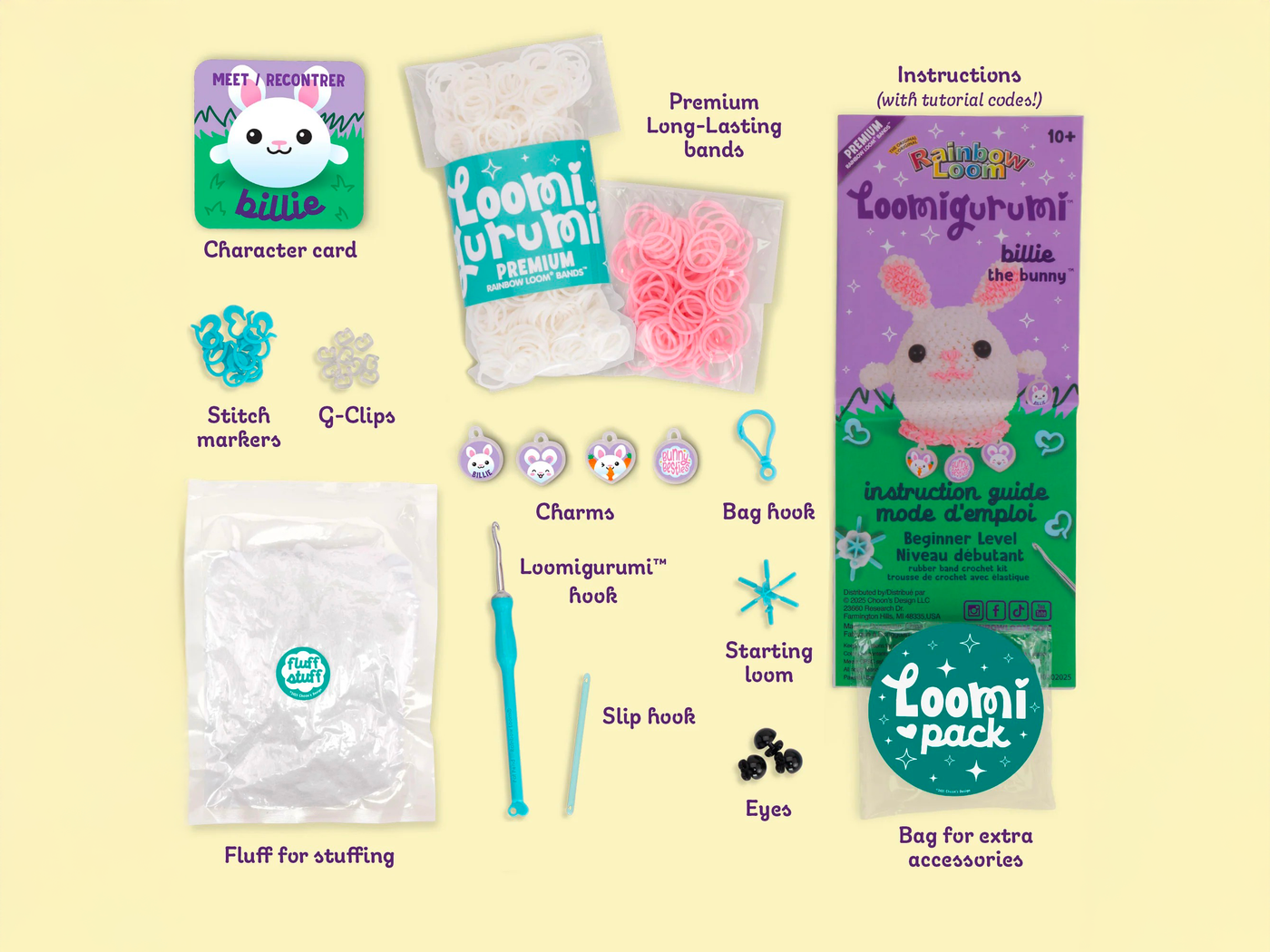 achat Kit Crochet Loomigurumi Grenouille - Rainbow Loom