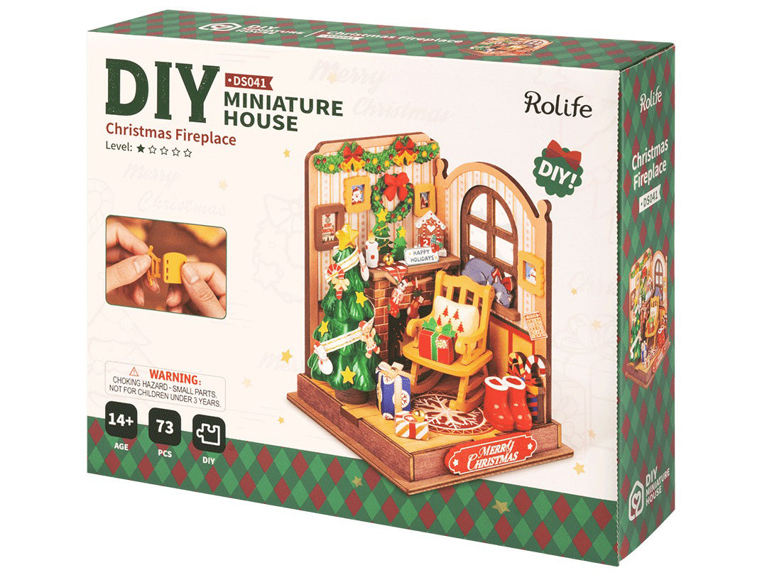 Pièce miniature - Cheminée de Noël (Christmas Fireplace) - Rolife