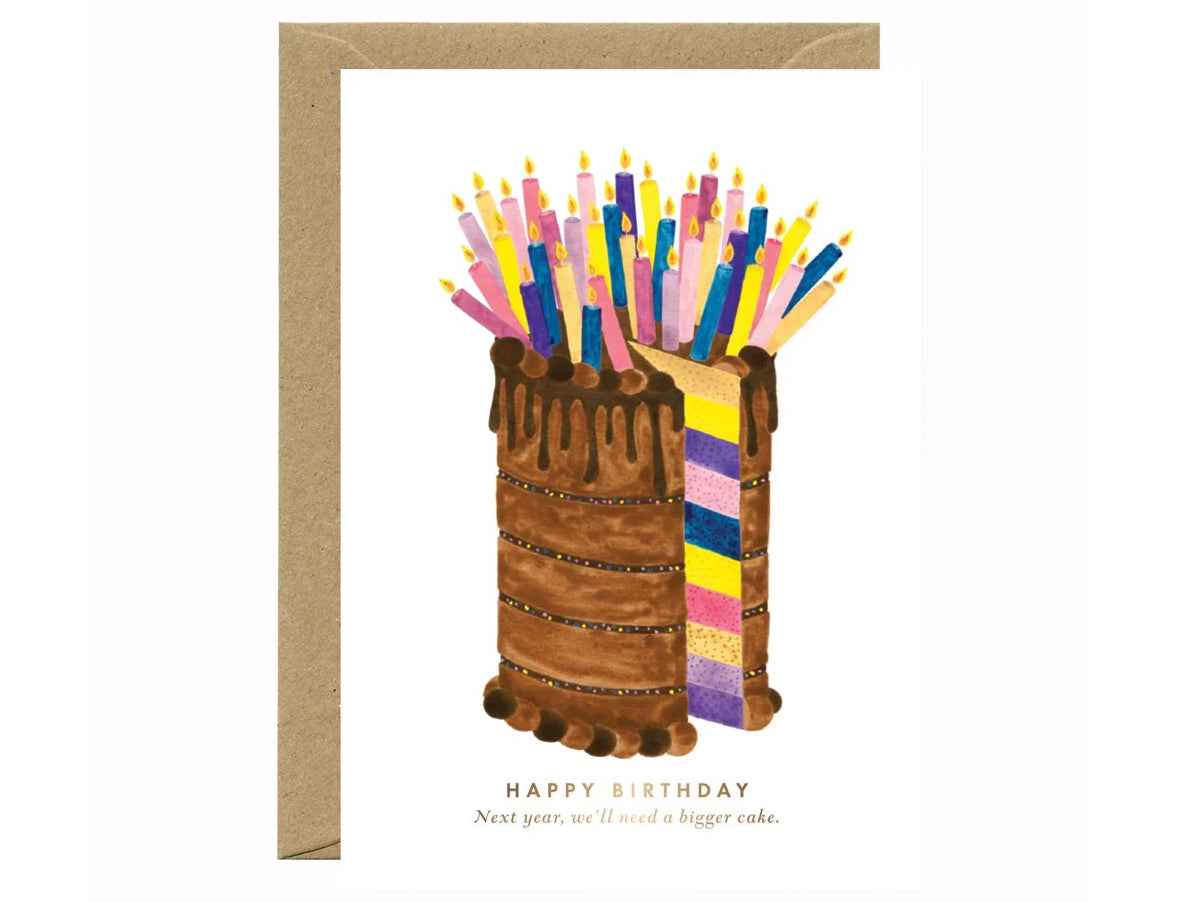 Achat Carte d'anniversaire aquarelle - Bigger Cake - ATWS
