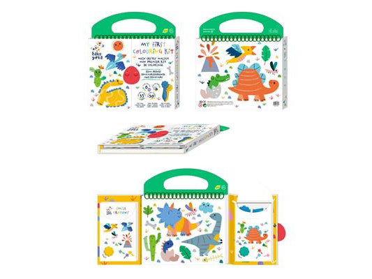 My First Colouring Kit Dino Friends - Kit de coloriage Dinosaures - Ulysse