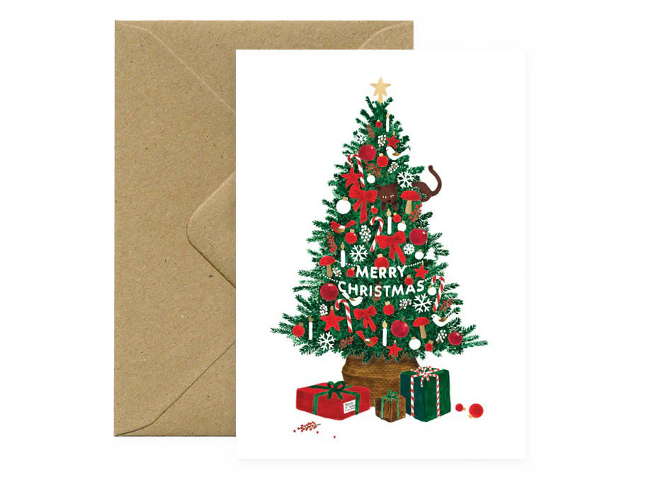 Achat Carte de Noël aquarelle - Christmas Tree - ATWS