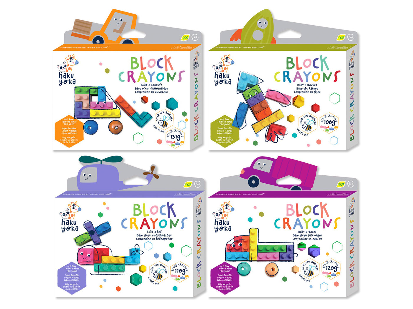 achat Crayons gras pour enfants - briques de jeu type lego - Camion