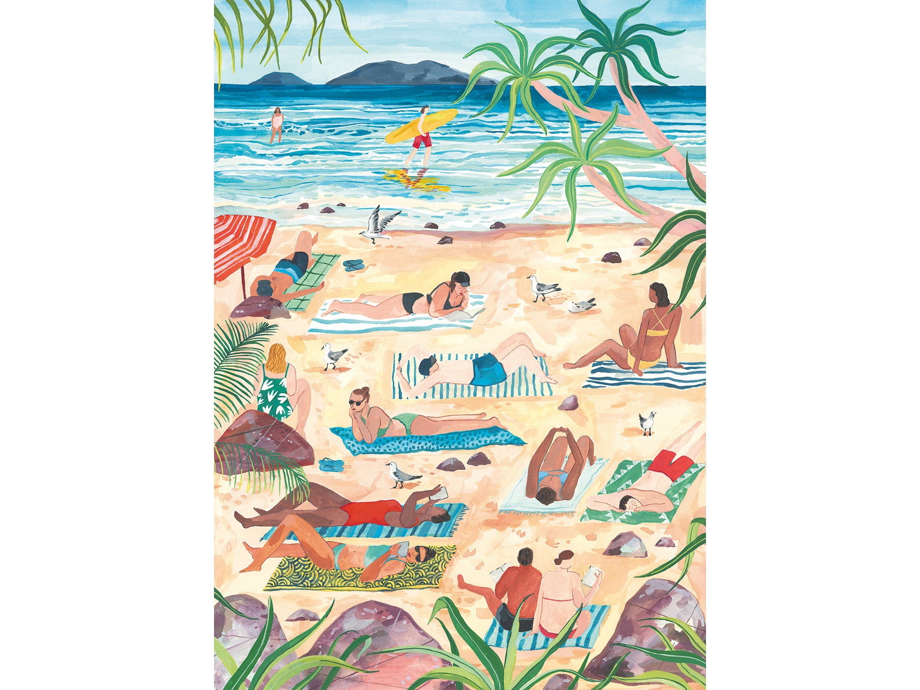 Puzzle Journée à la Plage - 1000 pcs
