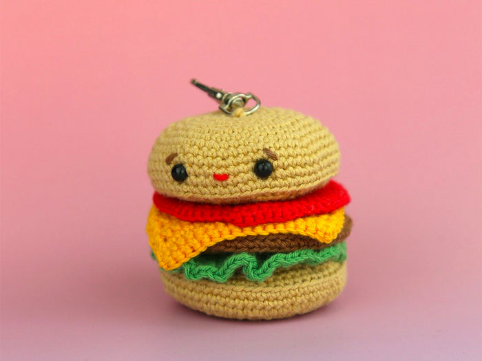 Achat Kit Crochet Bag Charm Hamburger - Hardicraft