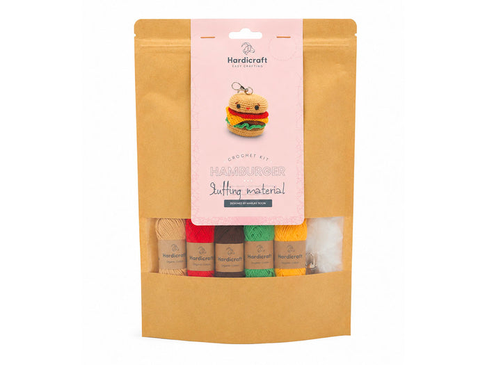Achat Kit Crochet Bag Charm Hamburger - Hardicraft