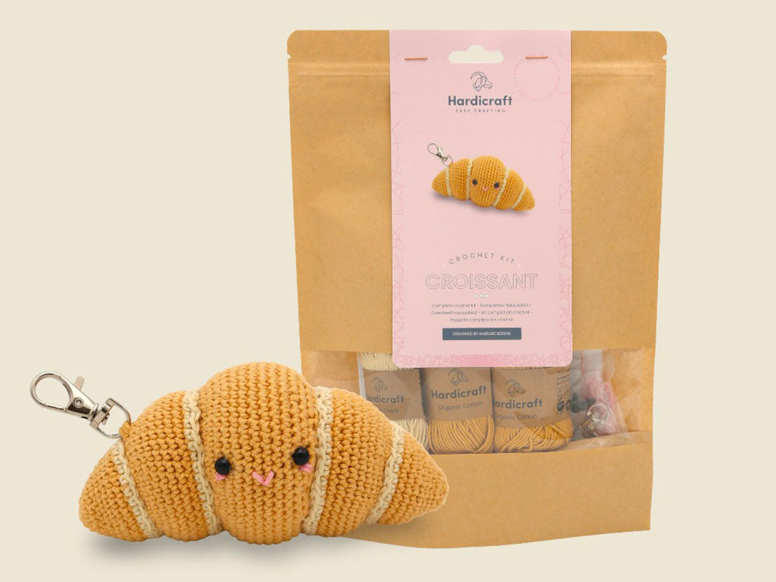 achat Kit Crochet Croissant Bag Charm - Hardicraft