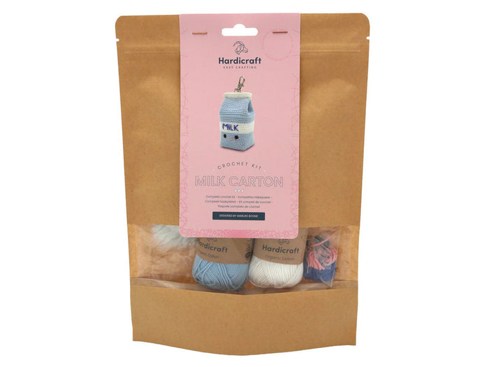 Achat Kit Crochet Bag Charm Milk Carton - Hardicraft