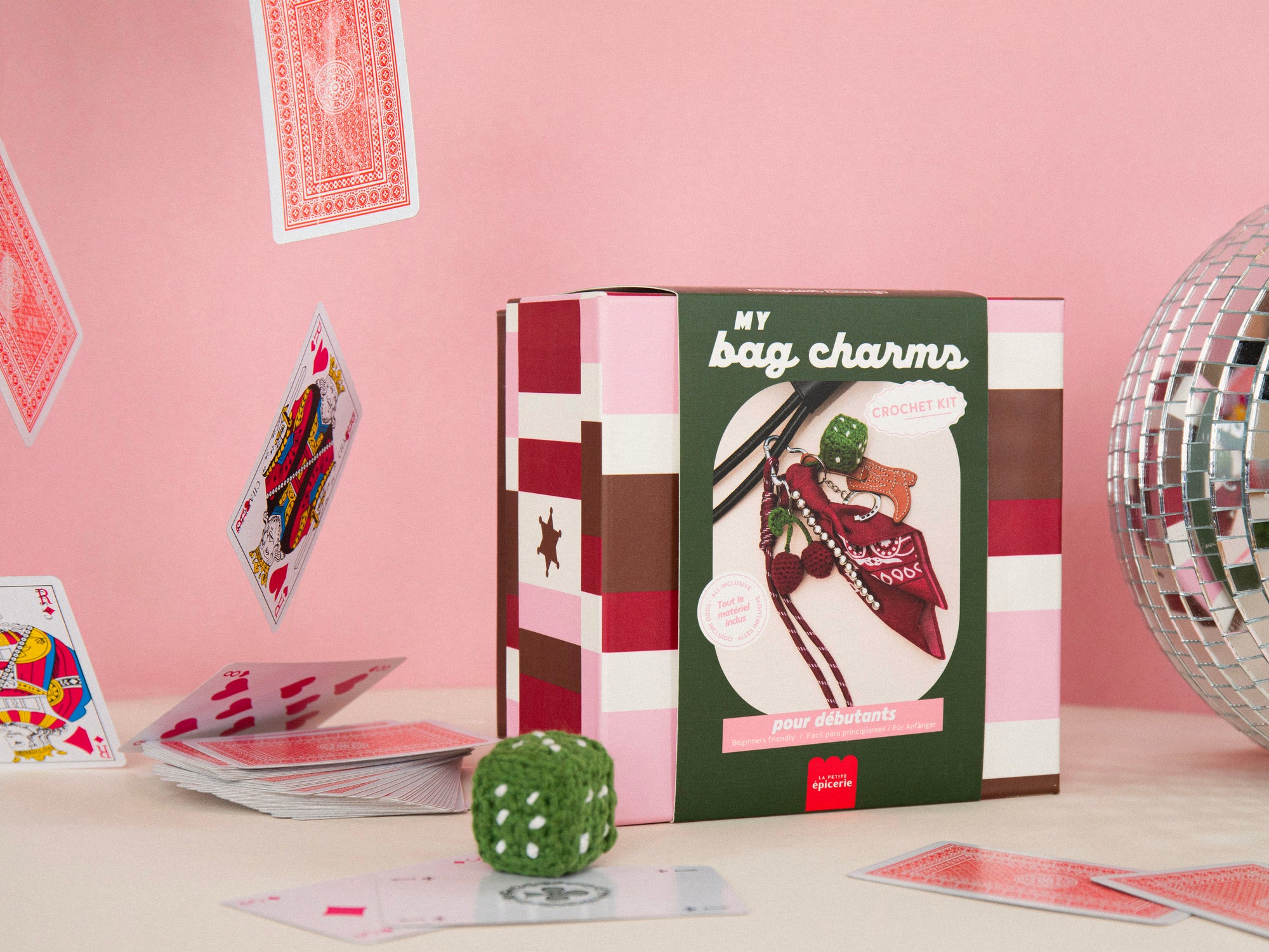 achat Kit crochet pour débutant - Bag charms - Cherry Cowboy